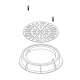 Main drain grille IML