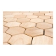 Πάνελ σάουνας ξύλινο Hexa S Luxpanel