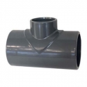 Reduced tee plain pvc-u 90º Cepex