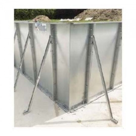 Corner pool panel 0,5x0,5m Magnelis Astral