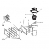 Skimmer lid round with frame A.S