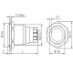 Piezoelectronic push button led inox Onpow
