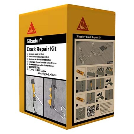 Complete concrete crack repair system Sikadur