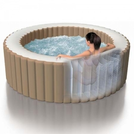 Inflatable spa round