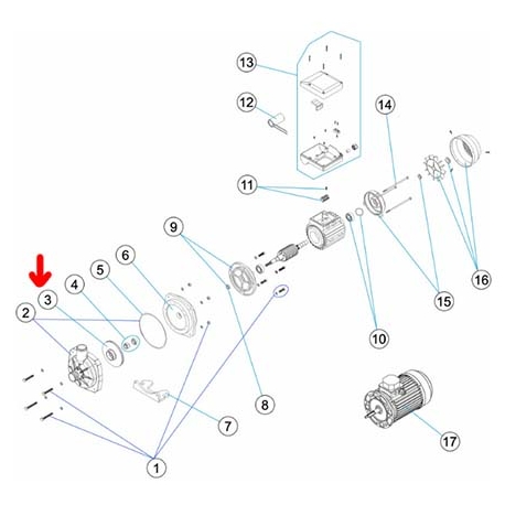 Φτερωτή αντλίας Hermes IML