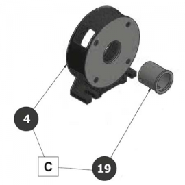 Intermediaplate Cast centrifugal pool pump 2900 rpm P2000 Pahlen