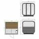Outdoor sauna room Cube BRL