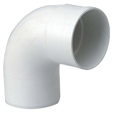 Elbow pvc white 6atm socket 90°
