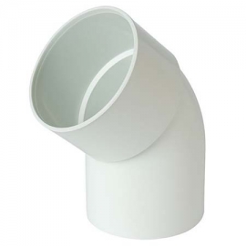 Elbow pvc white 6atm socket 45°