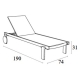 Sunlounger polypropylene Casablanca Siesta