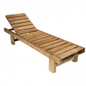 Wooden deck chair Tiara 