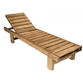 Wooden deck chair Tiara 