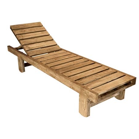 Wooden deck chair Tiara 