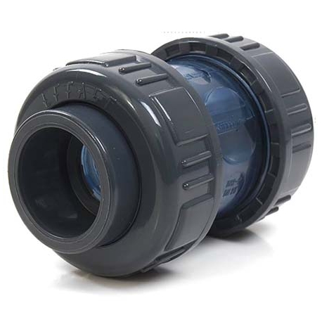Check valve transparent body with spring Effast