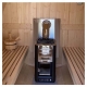 Outdoor sauna room with wood stove Drops