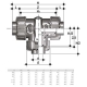Ball valve pvc 3 Way dual block T Bore LKDFV Fip