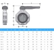 Body butterfly valve FKOV/LM Fip