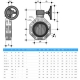 Body butterfly valve FΚOV/RM Fip