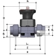 Diaphragm membrane valve DKUFV Fip