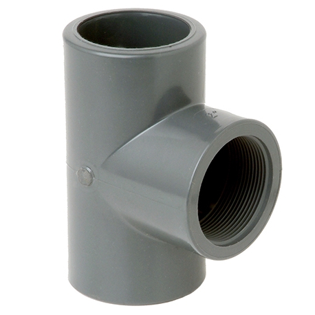 Tee pvc-u 90º female thread socket Fip