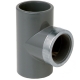 Tee pvc-u 90º female thread socket reinforced Fip