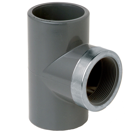 Tee pvc-u 90º female thread socket Fip