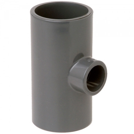 Reduced tee plain pvc-u 90º Fip