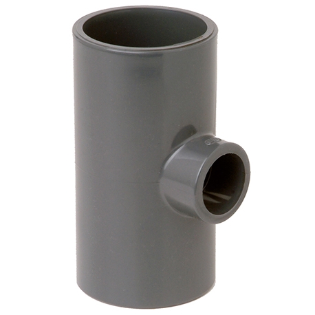 Reduced tee plain pvc-u 90º Fip