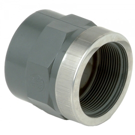 Socket plain glued female pvc-u MIMV reinforced Fip