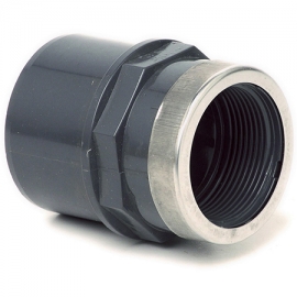 Adaptor double socket female thread reinforced DIFV Fip