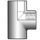 Tee pvc-u 90º female thread socket Fip