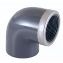 Elbow pvc-u 90º female thread socket reinforced Cepex