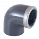 Elbow pvc-u 90º female thread socket reinforced Cepex