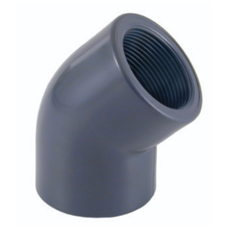 Elbow pvc-u 45º female thread socket Cepex