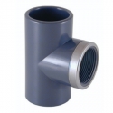 Tee pvc-u 90º female thread socket reinforced Cepex