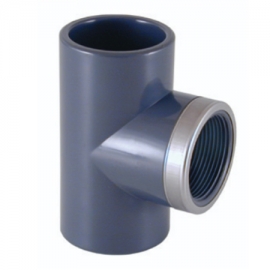 Tee pvc-u 90º female thread socket Cepex