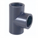 Tee pvc-u 90º female thread socket Cepex