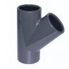 Tee plain pvc-u 45º Cepex