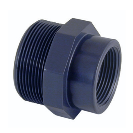 Reducing socket pvc male female thread Cepex
