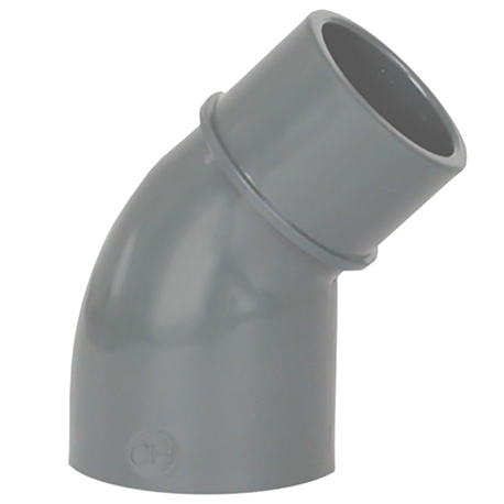 Elbow pvc-u 45º male-female CH