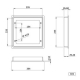 Abs frame and grate EDG-802-902 A.S