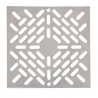 Grate of drain grille square inox Aqua Line