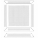 Grate of drain grille square inox Aqua Line