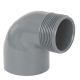Elbow pvc-u 90º female thread male socket CH