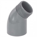 Elbow pvc-u 45º female thread male socket CH