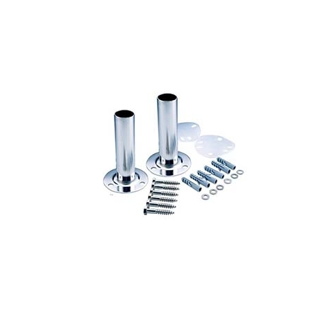 Exterior ladder support base with 304 stainless steel flange