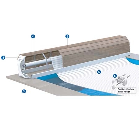 Above ground cover Rollover Opale AS