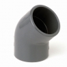 Elbow pvc socket 45'' AS