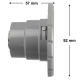 Water jet front dual Magna Balboa