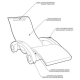Sunlounger floating polyethylene Arkema